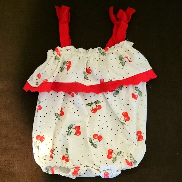 Jessica Simpson Other - CHERRY SUMMER OUTFIT (JESSICA SIMPSON SIZE 6-9 MONTHS)